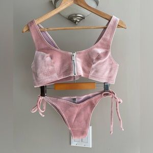 Pink Velvet Blackbough Bikini